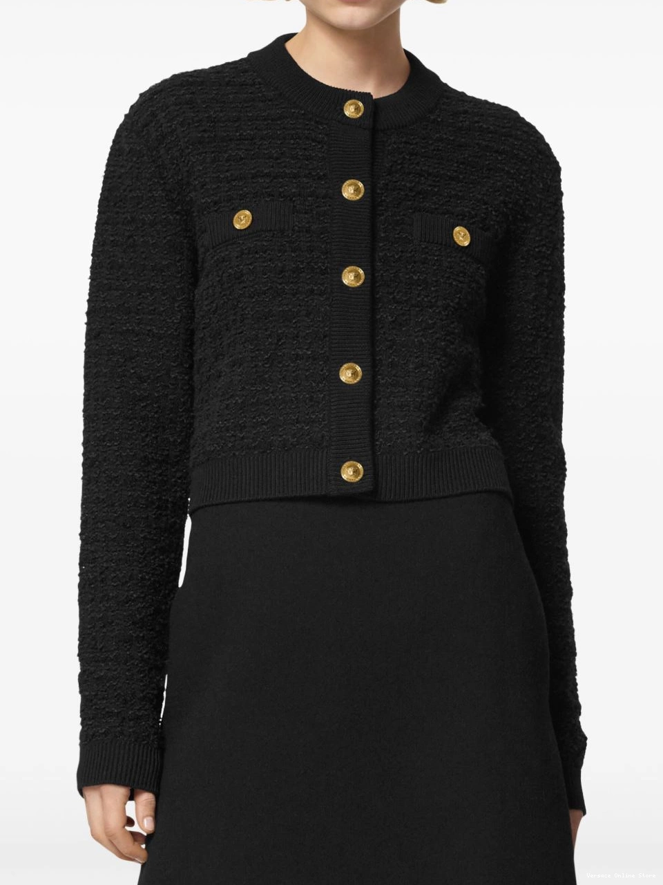 Affordable jacket Women boucle Versace tweed 0728